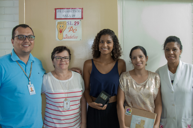 Equipe do Rapha e enfermeiras do HRT. Foto: Beatriz 